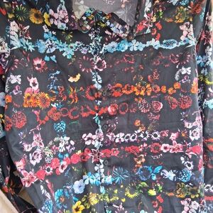 Floral Patterned Dress Shirt